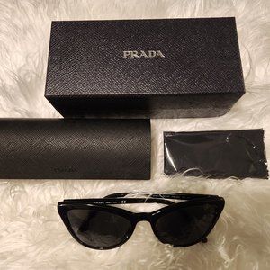 NWOT Authentic Prada PR 01V Cat Eye Sunglasses